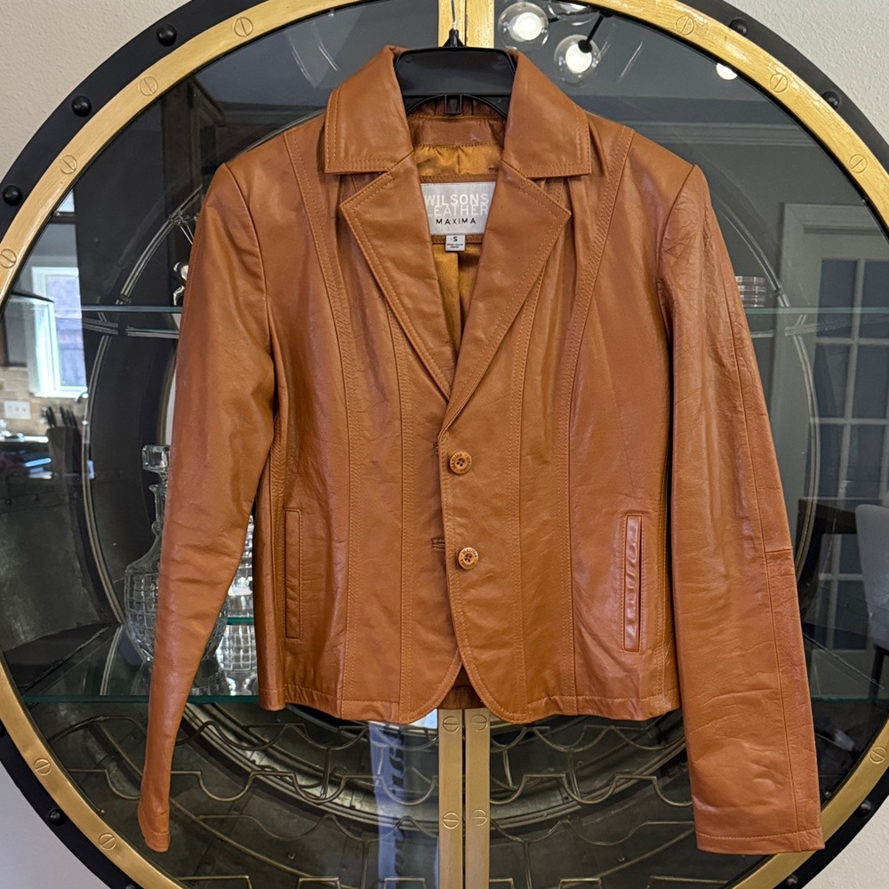 NWOT Wilsons Leather Tan Jacket SZ S